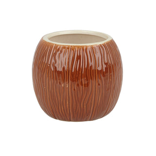 Brown Ceramic Coconut Tiki Mug - 500ml