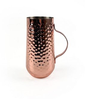 Copper Plated Tall Hammered Mug – 450ml