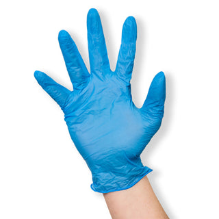 Box of 100 Blue Powder Free Nitrile Gloves