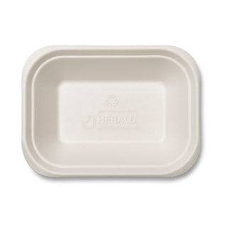 Pack Of 500 Bagasse Chip Tray Deep (179x132x32mm/7x5")