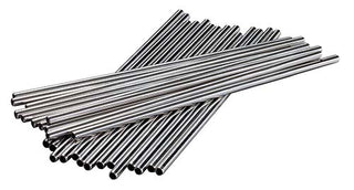 Pack of 25 Stainless Steel Steel Metal Straws 8.5"