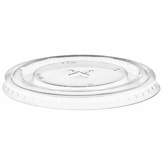 Pack Of 1000 Flat Lid for Smoothie Cup rPET (91mm/to fit 12-16oz) Clear