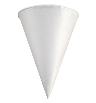 Pack Of 5,000 Cone Cup 100% Bio Paper (118ml/4oz) White