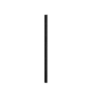 Pack Of 250 8" 6mm Bore Individually Wrapped Solid Black Paper Straws