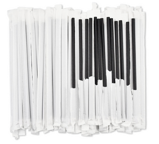 Pack Of 5000 Wrapped Paper Straws 8mm (197mm)