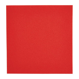 Pack Of 500 40cm Red 4 Fold Airlaid Napkins