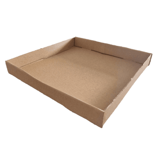 Pack of 100 Compostable Kraft 12" Topless Pizza Box